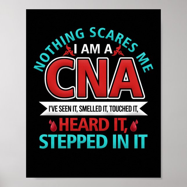 Nichts stört mich CNA Nurse Job Lover Geschenk CNA Poster (Vorne)