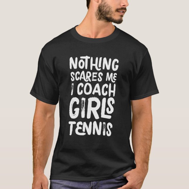 Nichts stört mich, ich trainiere Mädchen Tennis Fu T-Shirt (Vorderseite)