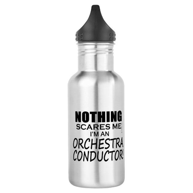 Nichts stört mich Orchesterdirigent Edelstahlflasche (Links)