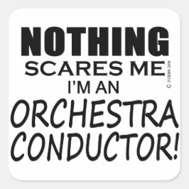 Nichts stört mich Orchesterdirigent Quadratischer Aufkleber