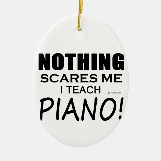 Nichts stört mich Piano Keramik Ornament (Vorne)