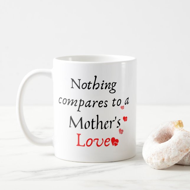 Nichts vergleicht mit der Kaffee-Tasse einer Liebe Kaffeetasse (Mit Donut)