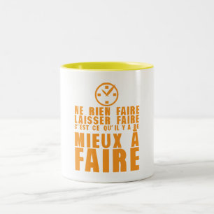Nichts, was es besser machen lässt zweifarbige tasse
