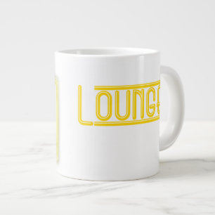 Nichtstuer-riesiges Tassen-Neon-Gelb Jumbo-Tasse
