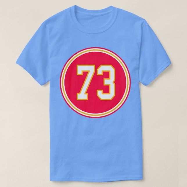 Nick Allegretti Nummer 73 Jersey Kansas City Chief T-Shirt (Design vorne)