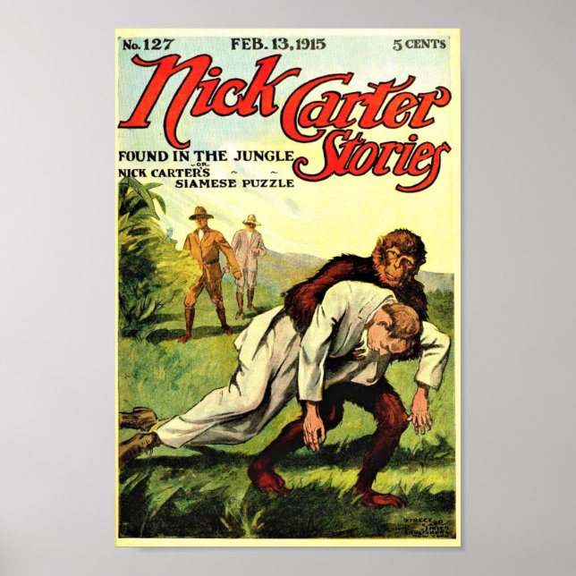 Nick Carter Stories 127 - im Dschungel gefunden Poster (Vorne)