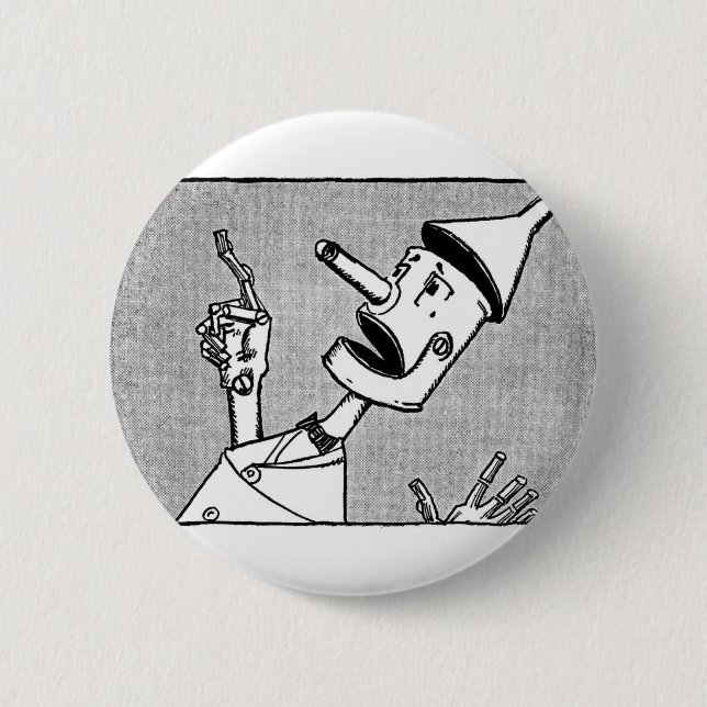 Nick-Chopper der ZinnWoodman Button (Vorderseite)