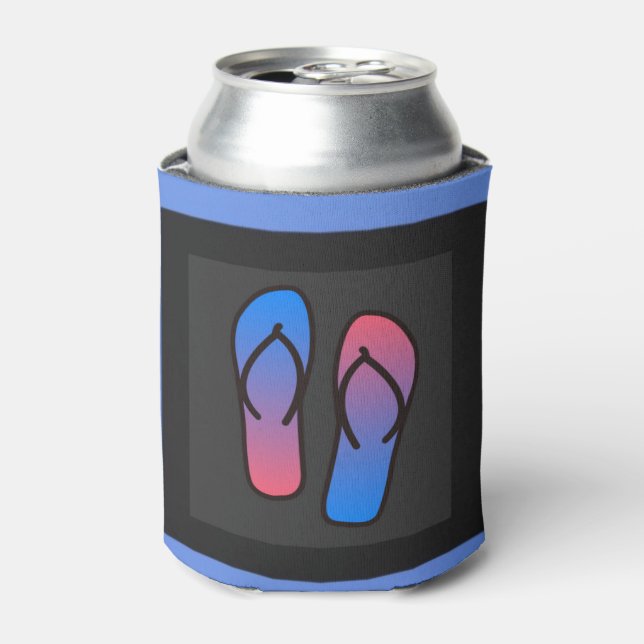Nick DAVID - Blue Lagoon Dose & Flasche Kühler Dosenkühler (Kanne Vorderseite)