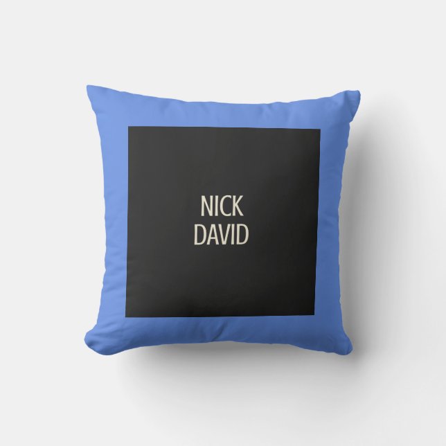 Nick DAViD - Blue Lagoon Square Pillow Kissen (Vorderseite)