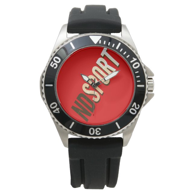 Nick DAViD - ND SPORT Gummireifenüberwachung Armbanduhr (Vorderseite)