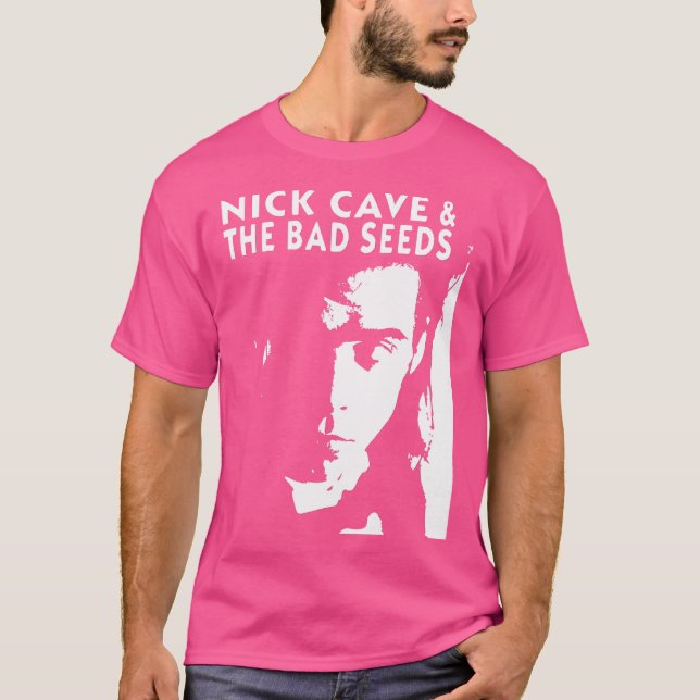 Nick-Höhle und die Signatur der schlechten Samen-B T-Shirt (Vorderseite)