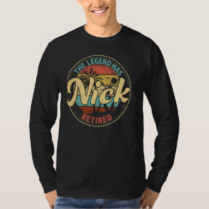 Nick Legende hat die Personalisierte Rente zurückg T-Shirt