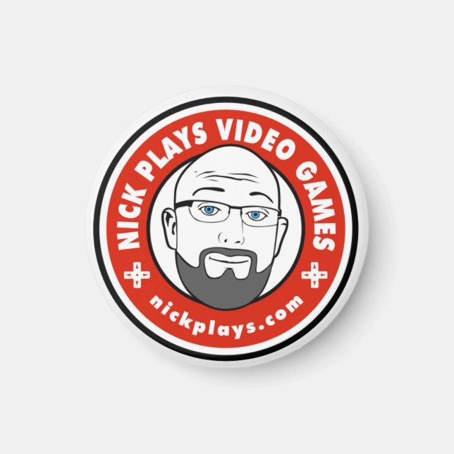 Nick Plays Video Games Magnet (Vorne)