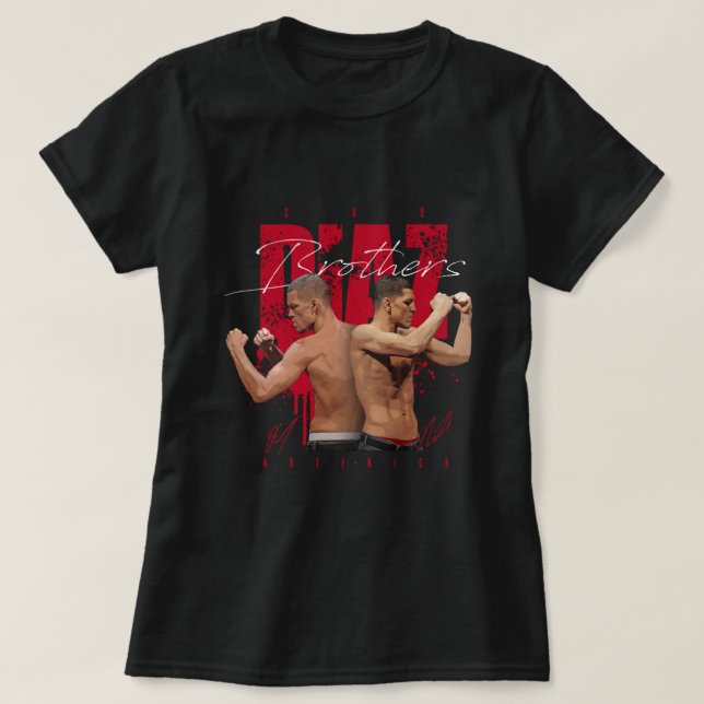 Nick x Nate Diaz T-Shirt (Design vorne)