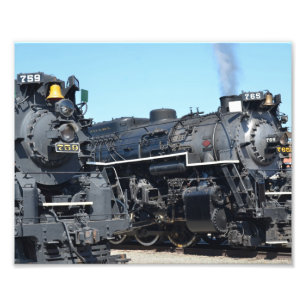 Nickel Plate Road 759 und 765 Dampflokomotiven Fotodruck