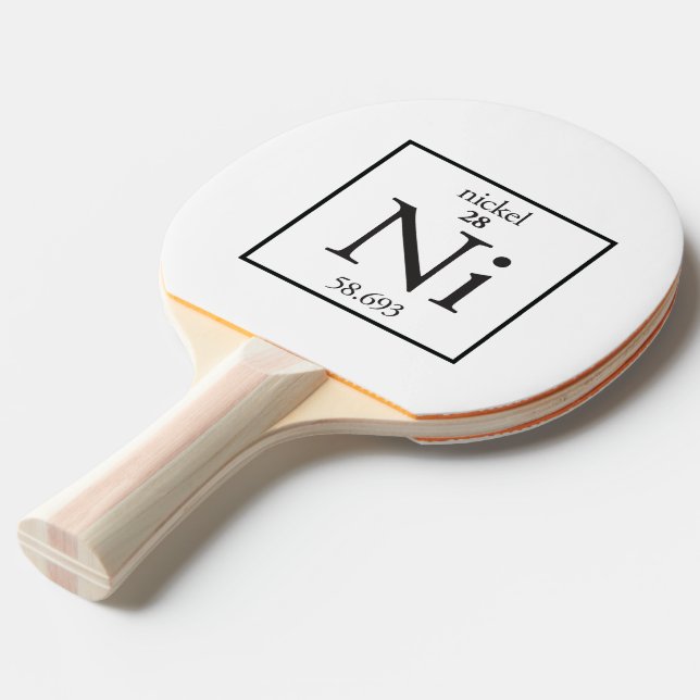 Nickel Tischtennis Schläger (Vorderseite)
