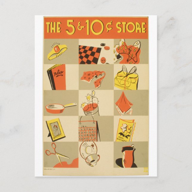 Nickel und Dime Postkarte (Vorderseite)