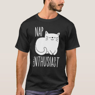 Nicker-Enthusiast Faules Katze Liebt Schlafende PJ T-Shirt