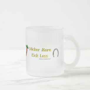 Nicker more, Kick weniger Mattierte Tasse