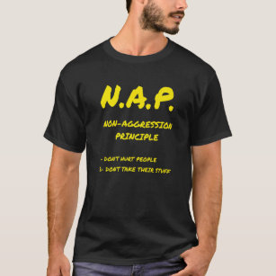 Nickerchen Ancap Anarchist Liber: Grundsatz der Ni T-Shirt