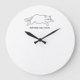 Nickerchen Große Wanduhr