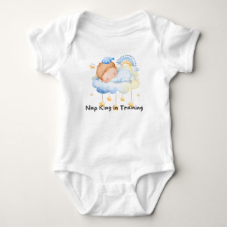 👶 "Nickerchen King in Training" 👑 Baby Strampler