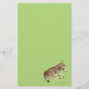 Nickerchen machendes Esel-Briefpapier Briefpapier