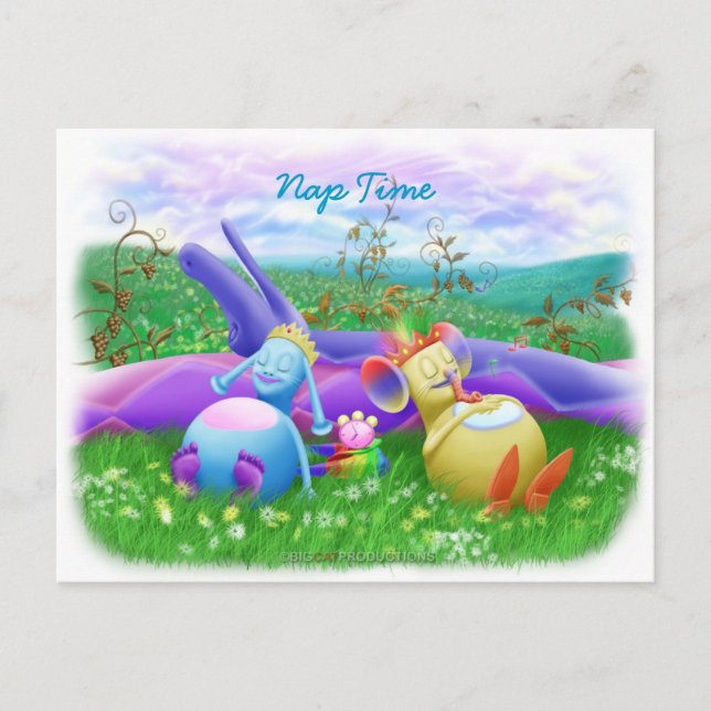 Nickerchen Postkarte (Vorderseite)