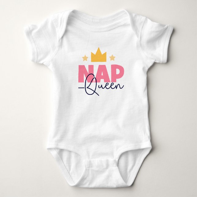 Nickerchen Queen Baby Strampler (Vorderseite)