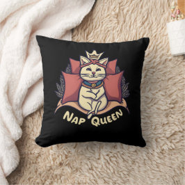 Nickerchen Queen Cat - Schlafen Schönheit Katze - Kissen