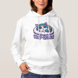 Nickerchen Queen Kawaii Cat Hoodie