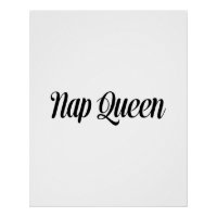 Nickerchen Queen Typografie