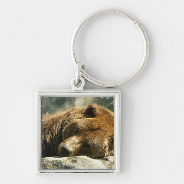 Nickerchen Time Bear Schlüsselanhänger (Vorne)