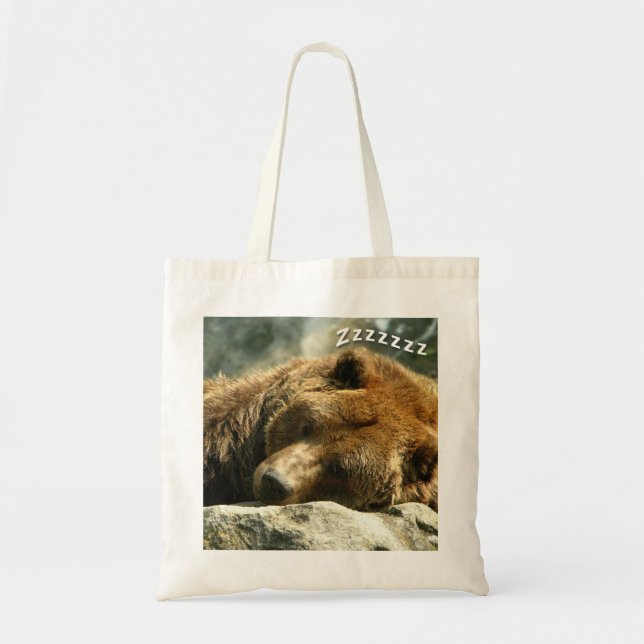 Nickerchen Time Bear Tragetasche (Vorne)
