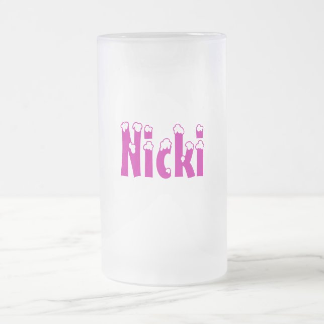 Nicki-Name Art-Mattierte Tasse (Mittel)