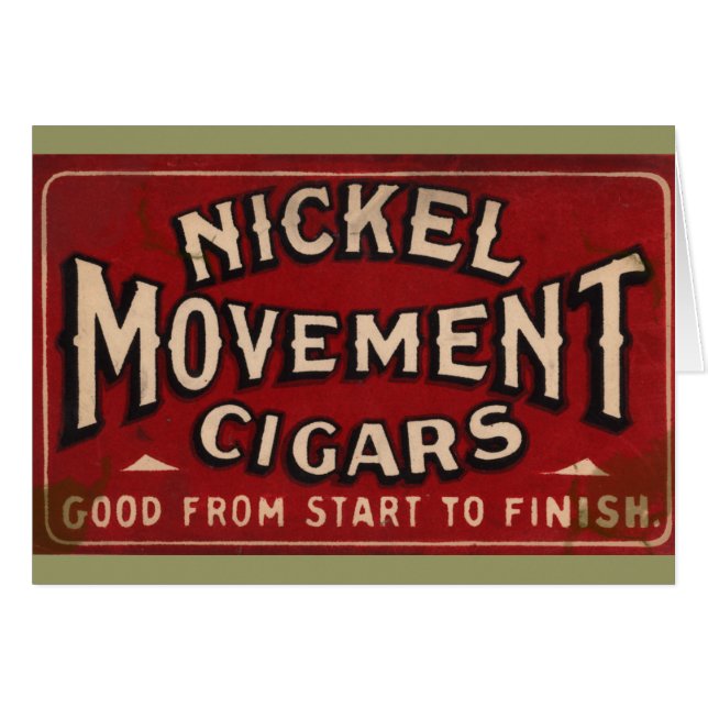 Nickle Movement Zigarre 1900 (Vorderseite (Horizontal))