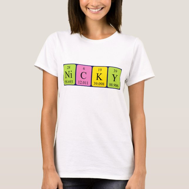 Nicky Periodenname Shirt (Vorderseite)