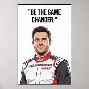 Nico Hülkenberg Racing Vector – Sei der Spielverän Poster