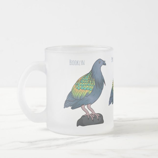 Nicobar pigeon bird cartoon illustration  mattglastasse (Links)