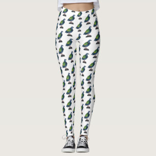 Nicobar Taube Cartoon Illustration Leggings