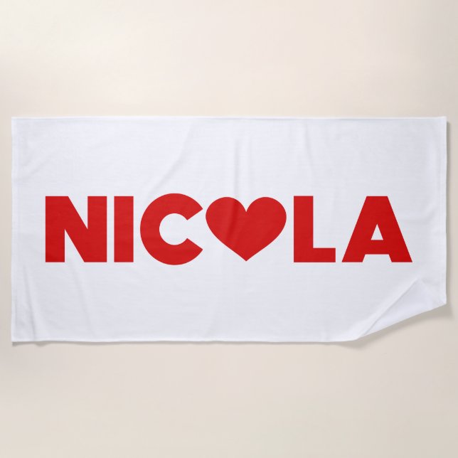 Nicola Liebe Strandtuch (Vorderseite)