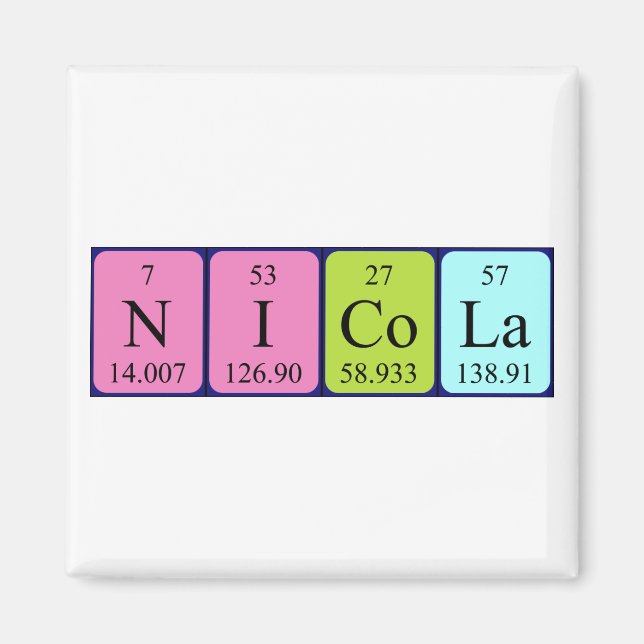 Nicola Periodenmagnet Magnet (Vorne)