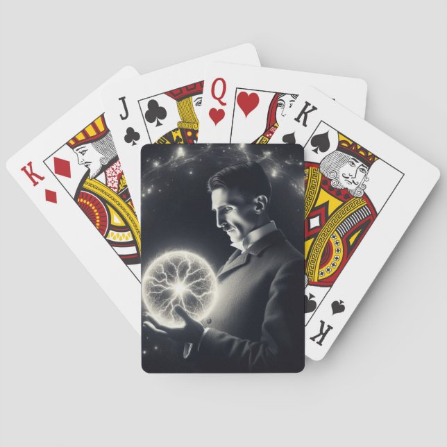Nicola Tesla  Spielkarten (Rückseite)