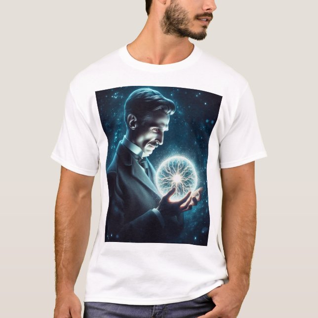 Nicola Tesla  T-Shirt (Vorderseite)