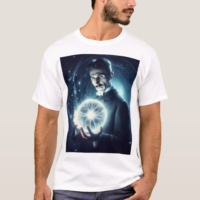 Nicola Tesla  T-Shirt (Vorderseite)