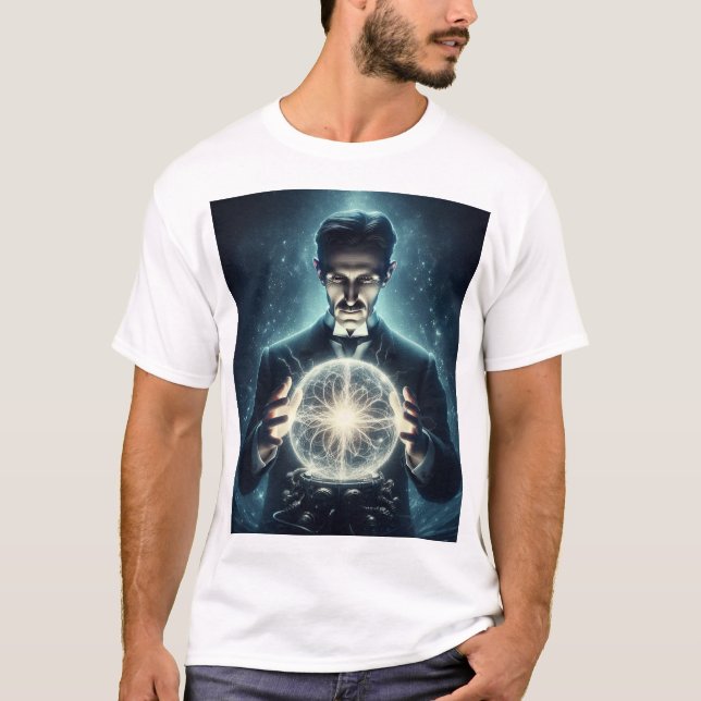 Nicola Tesla  T-Shirt (Vorderseite)