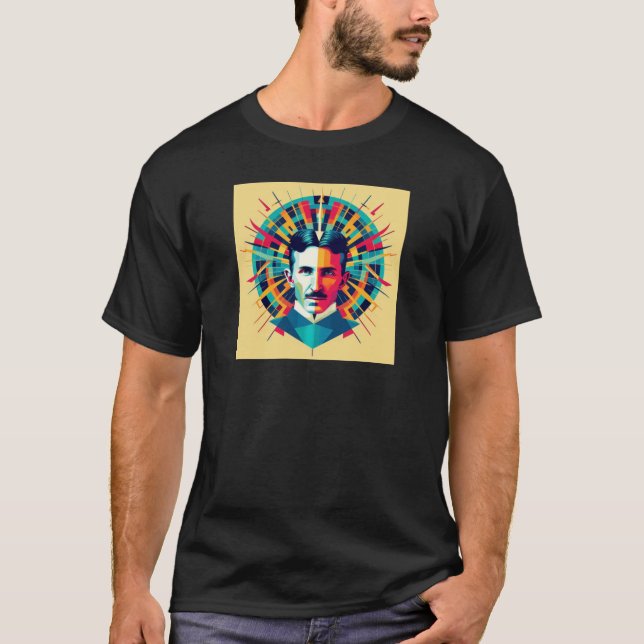 Nicola Tesla  T-Shirt (Vorderseite)