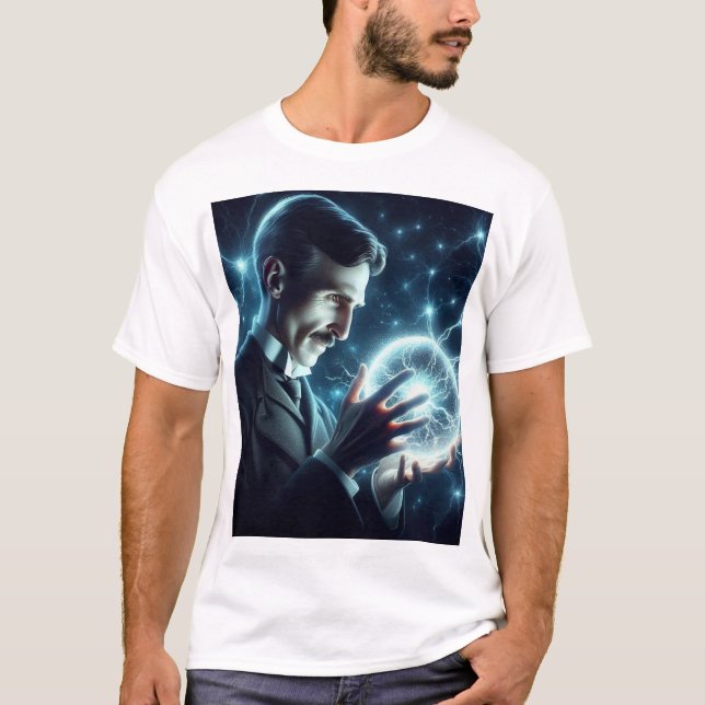 Nicola Tesla  T-Shirt (Vorderseite)