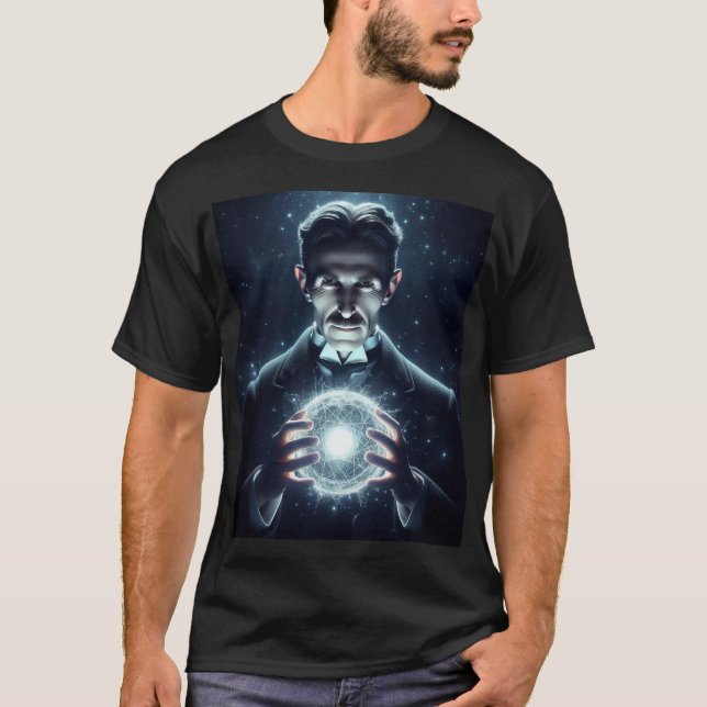 Nicola Tesla  T-Shirt (Vorderseite)