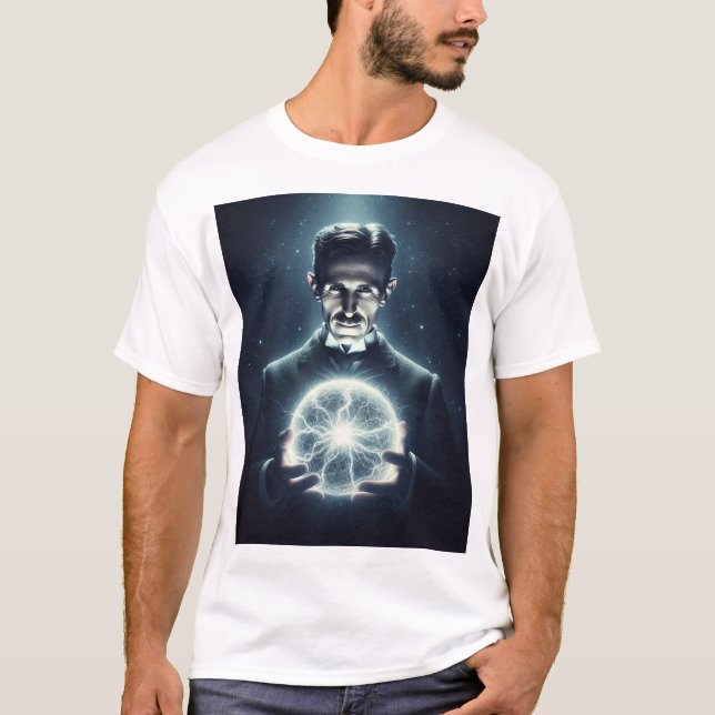 Nicola Tesla  T-Shirt (Vorderseite)